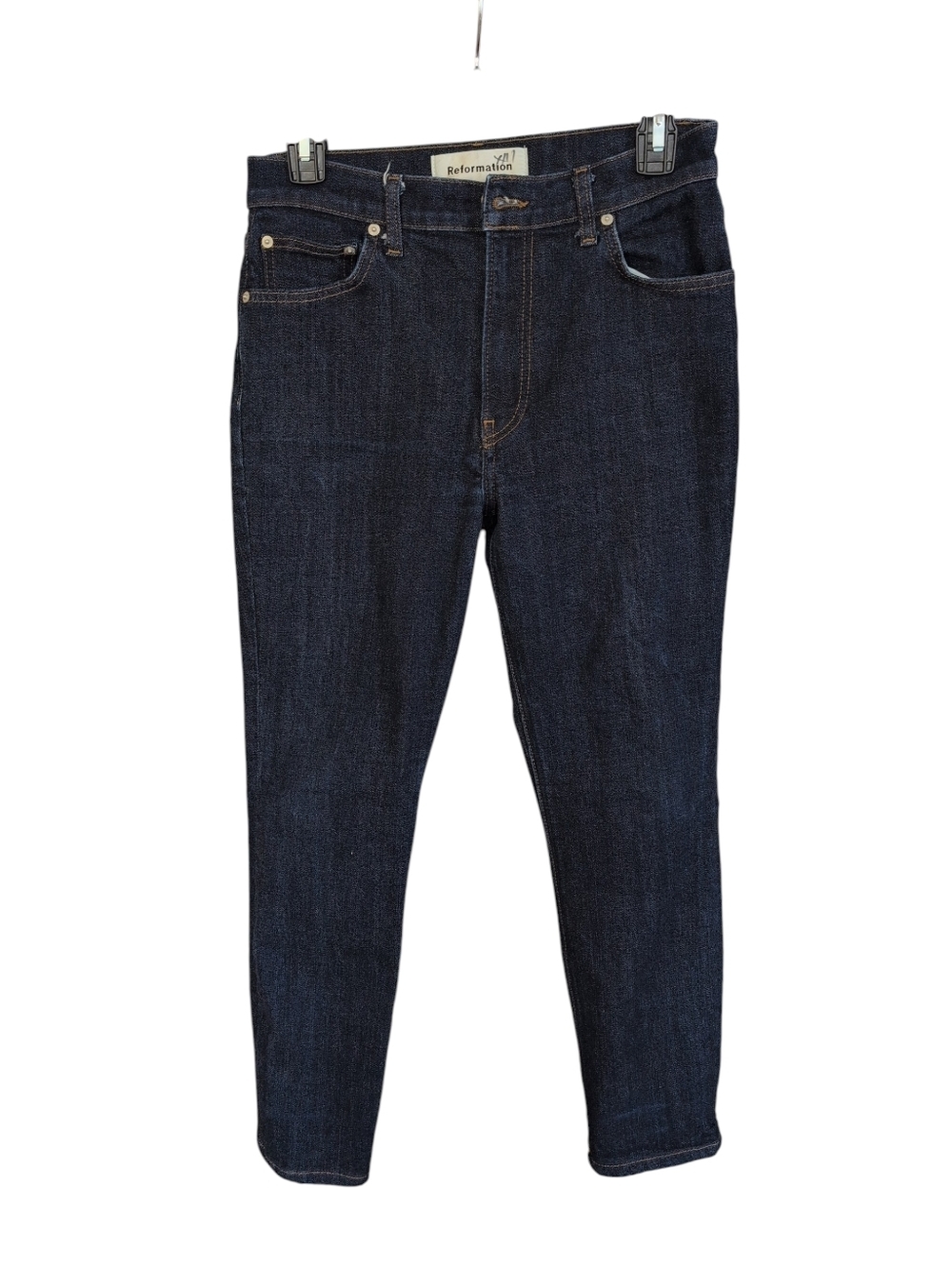Reformation Jeans Petite Hepburn High Skinny Hayes Wash Denim